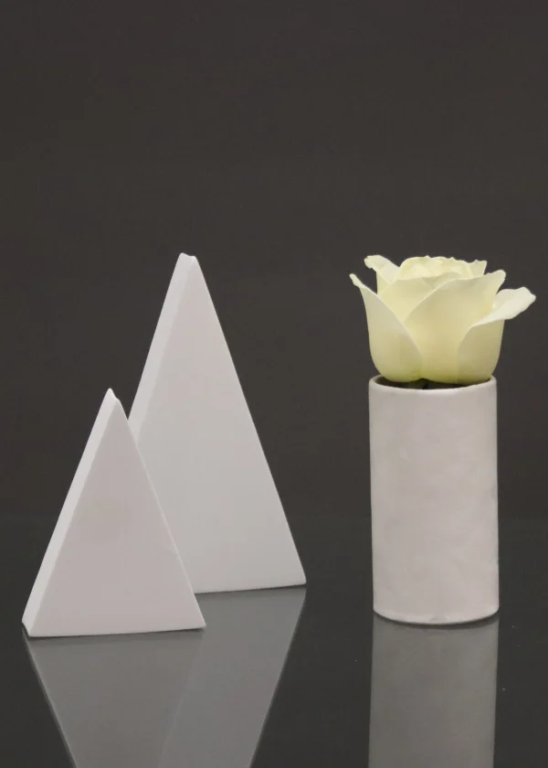 Luxe velvet bloemen doosje Wit (zonder tekst)