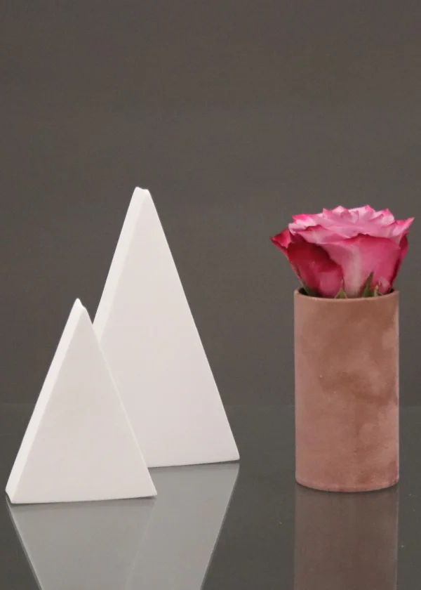Luxe velvet bloemen doosje Oud roze (zonder tekst)