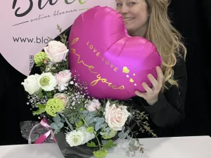 Moederdag dark pink love
