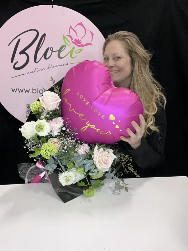 Moederdag dark pink love