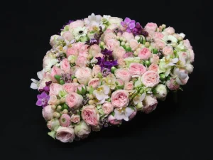 Heart with Orchids